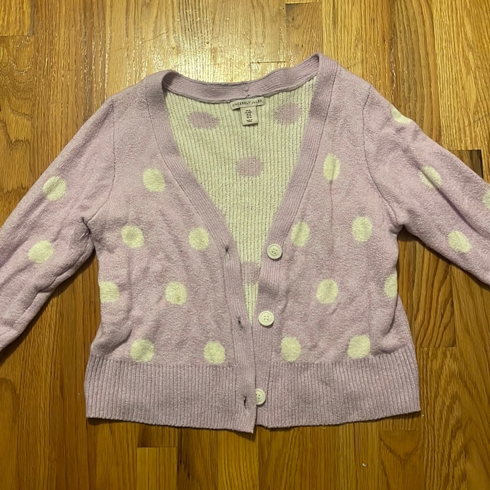 Polka dot sweater